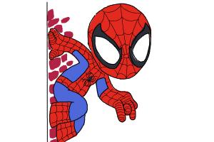 How to Draw Chibi - Spiderman