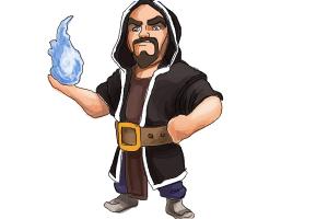 How to Draw Clash Of Clans Wizard
