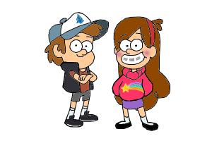 How to Draw Dipper And Mable - DrawingNow - 300 x 200 jpeg 10kB