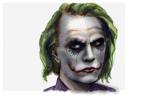 How to Draw Heath Ledger As The Joker from Dark Knight