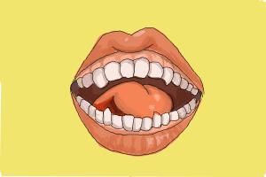How to Draw a Mouth With Teeth