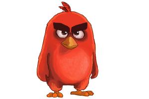 How to Draw Red from The Angry Birds Movie