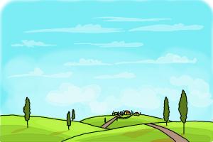 Original Pencil Sketch of a Landscape Stock Illustration  Illustration of  bright mountain 84480716