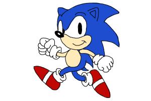 How to Draw Sonic the Hedgehog 2 Easy