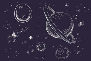 Space drawings Galaxy drawings Astronaut drawing