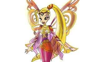 How to Draw Stella, Fairy Of The Shining Sun from Winx