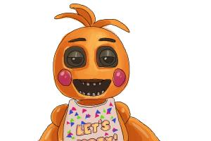 How to Draw Toy Chica from Five Nights At Freddys