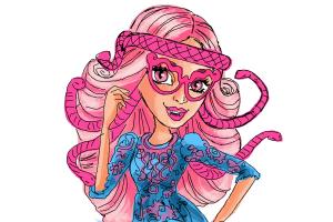 How to Draw Viperine Gorgon from Monster High