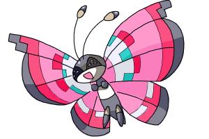 How to Draw Vivillon from Pokemon X & Y