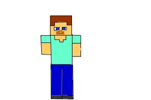 Steve from Minecraft - DrawingNow