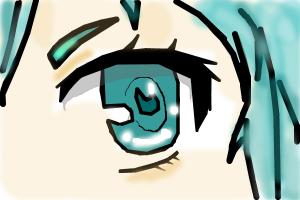how to draw hatsune miku eyes