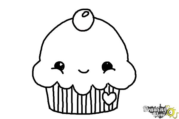 How to Draw a Cupcake - Easy Drawing Tutorial For Kids