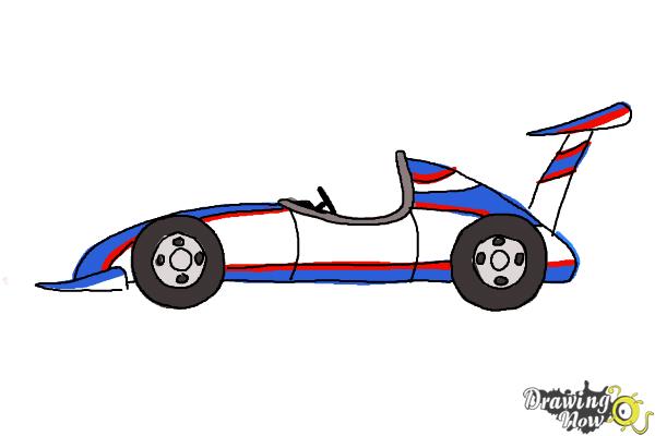 How to Draw a Race Car | DrawCarz | Race car coloring pages, Cars coloring  pages, Race cars