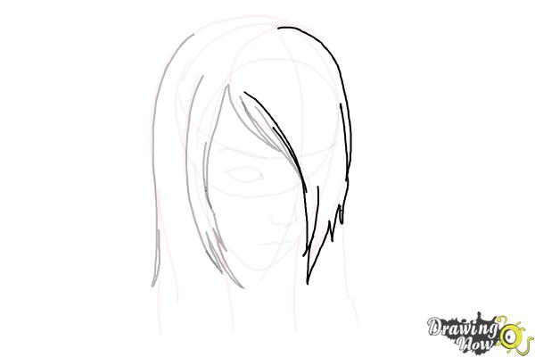 How To Draw Emo Hair Step 8 