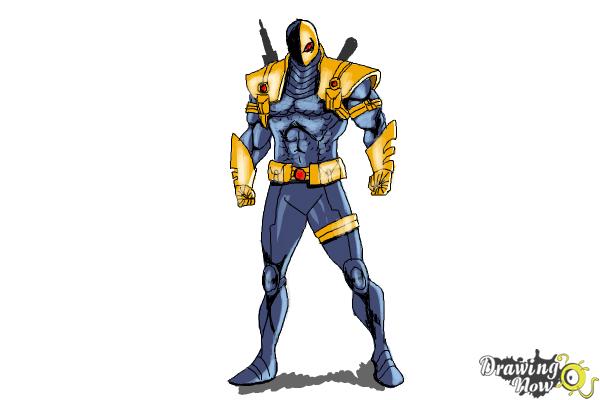 how to draw deathstroke