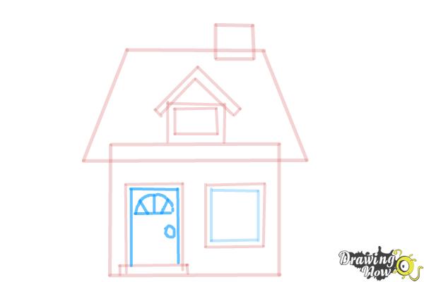 How to Draw a House For Kids - DrawingNow