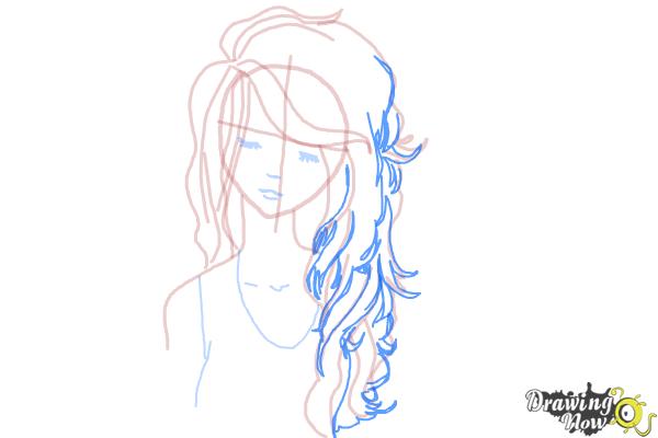 How to Draw Anime Hair for Girls and Women - Easy Step by Step