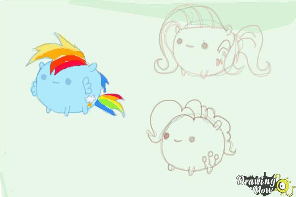 How to Draw My Little Pony Characters, Kawaii - Step 19