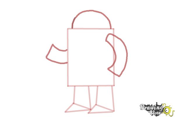 simple vector drawing in doodle style. robot. cute robot hand drawn with  lines. funny illustration for kids 10392804 Vector Art at Vecteezy