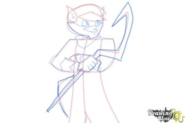How to Draw Sly Cooper - Step 13