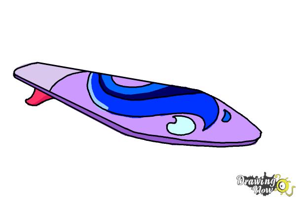 How To Draw A Surfboard Drawingnow