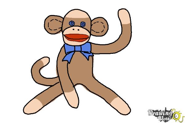 how to draw a monkey step by step