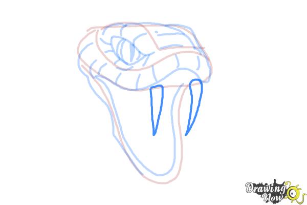 easy snake head drawings
