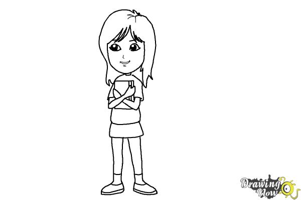 How to Draw a Teenage Girl - DrawingNow