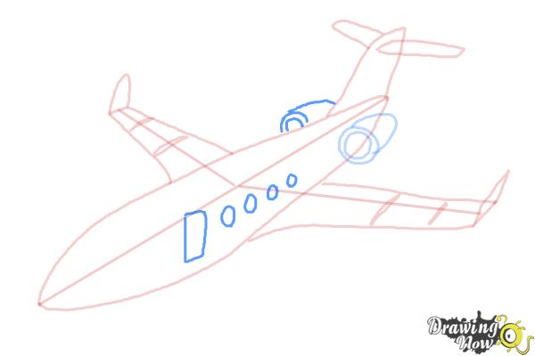 How to Draw a Airplane - DrawingNow