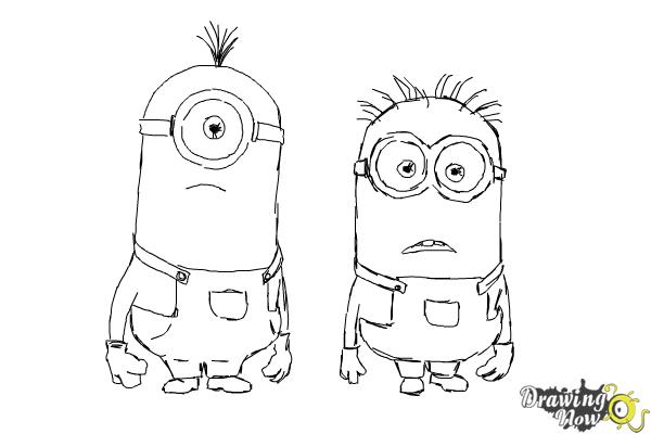 despicable me drawing minions