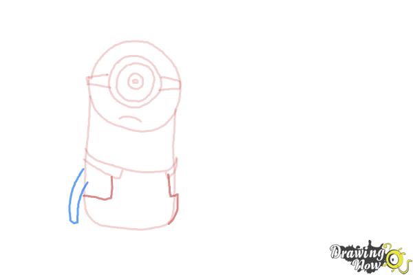 how to draw a minion from despicable me step by step