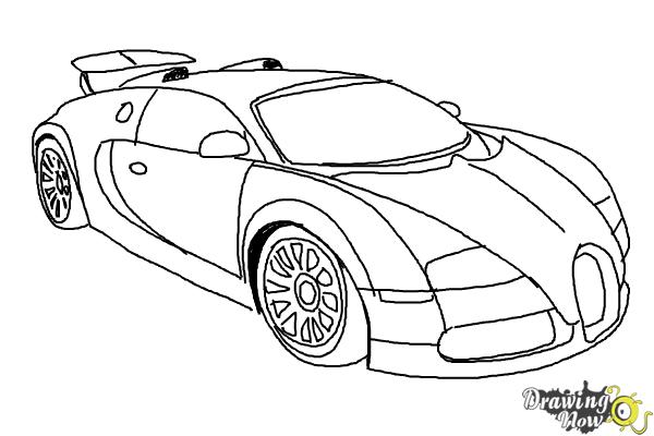 How to Draw a Bugatti - DrawingNow