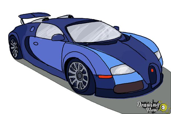 How to Draw a Bugatti - DrawingNow