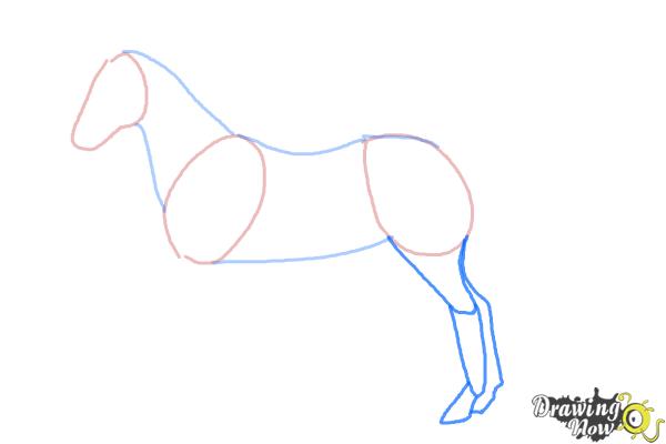 How to Draw an Easy Horse - DrawingNow