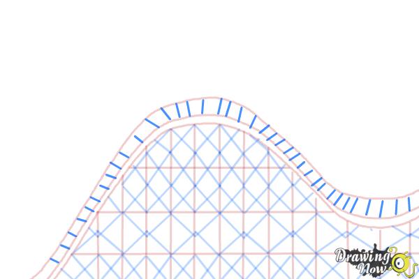 How to Draw a Roller Coaster For Kids - DrawingNow