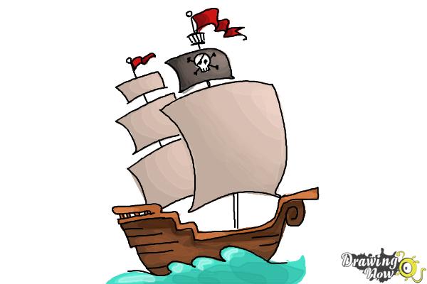 Easy Drawing Guides - How to Draw a Pirate Ship. Easy to Draw Art Project  for Kids. See the Full Drawing Tutorial on http://bit.ly/34zaUlH . #Pirate # Ship #HowToDraw #DrawingIdeas | Facebook