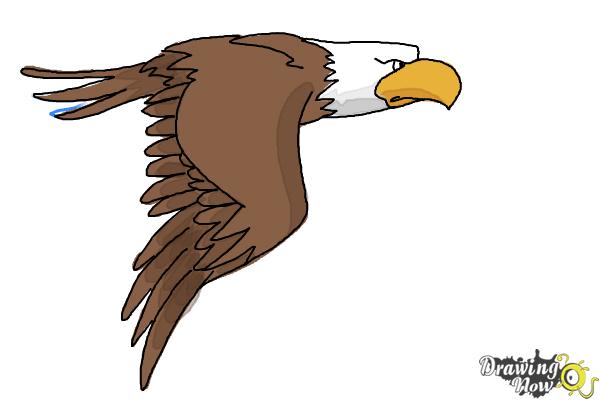 cartoon eagle drawing