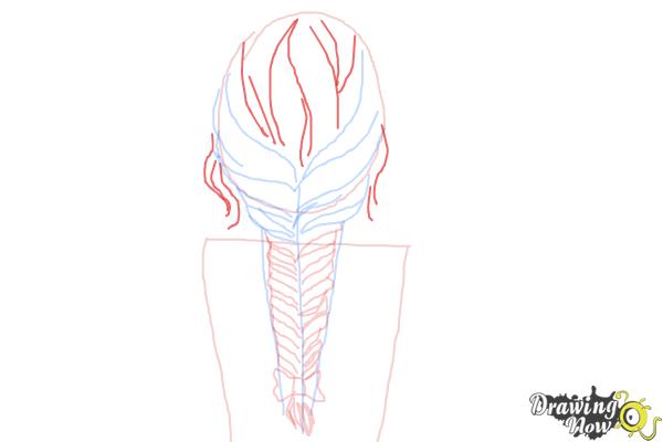 How to Draw a Fishtail Braid - DrawingNow