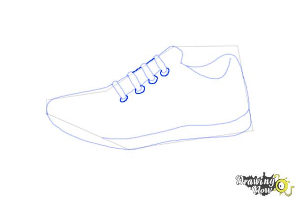 easy nike shoes to draw