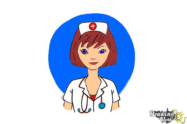 How to Draw NURSE Sketch Art for Beginners Step by Step Drawing - YouTube