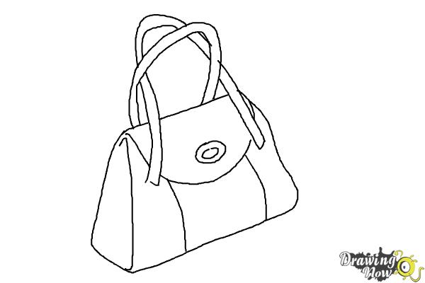How to Draw a Purse - DrawingNow