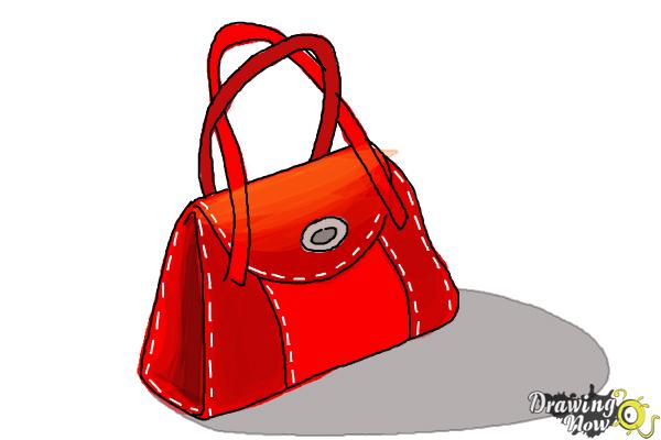 How to draw a handbag real easy 
