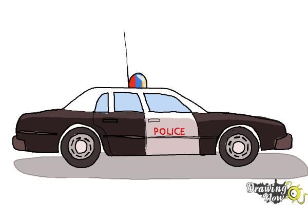 Newest For Sketch Police Car Drawing Easy