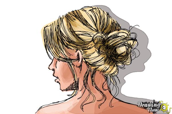 Hair Bun Stock Illustrations  4528 Hair Bun Stock Illustrations Vectors   Clipart  Dreamstime