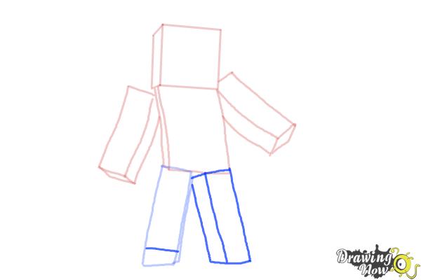 How to Draw Minecraft Steve - YouTube