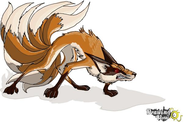 kitsune fox drawings
