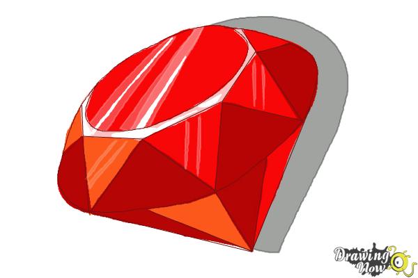 How to draw a ruby in Inkscape