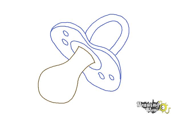 How to Draw a Pacifier - DrawingNow