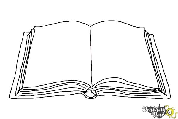 How To Draw A Open Book Pictures