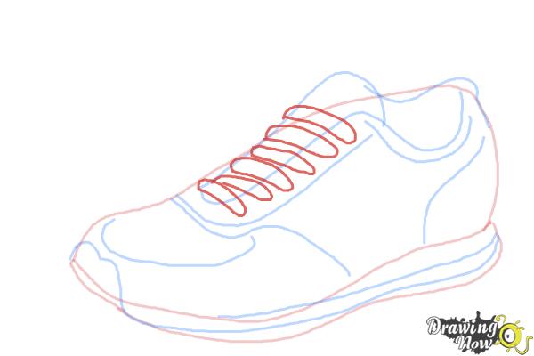 How to Draw Running Shoes - DrawingNow
